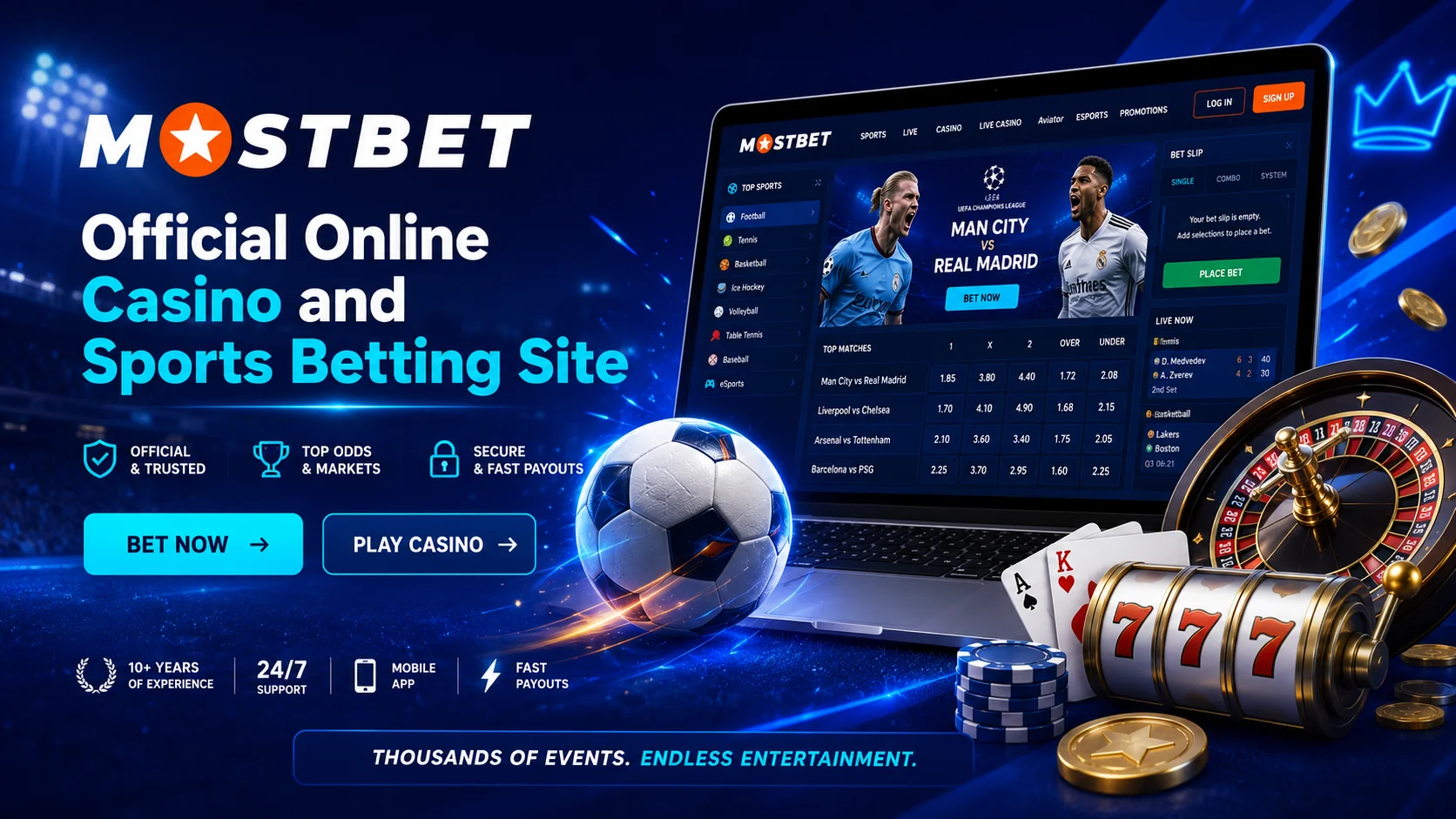 Mostbet — kasyno online i zakłady sportowe